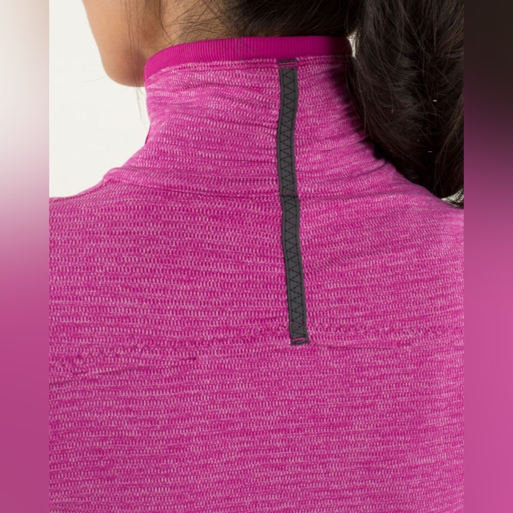 NWOT Lululemon Base Runner 1/2 Zip
Mini Check Pique Raspberry / Raspberry - Picture 6 of 16